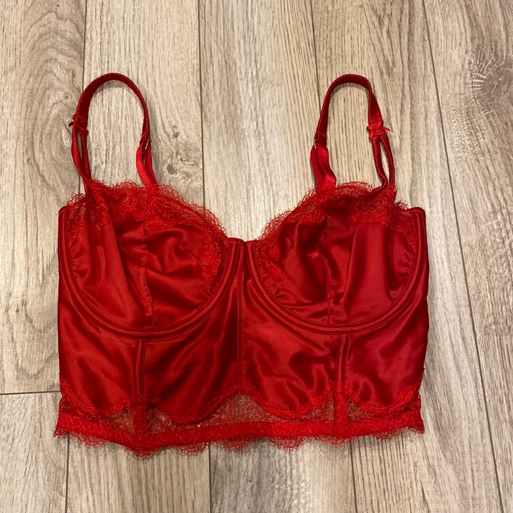 Victorias Secret Red Corset Top